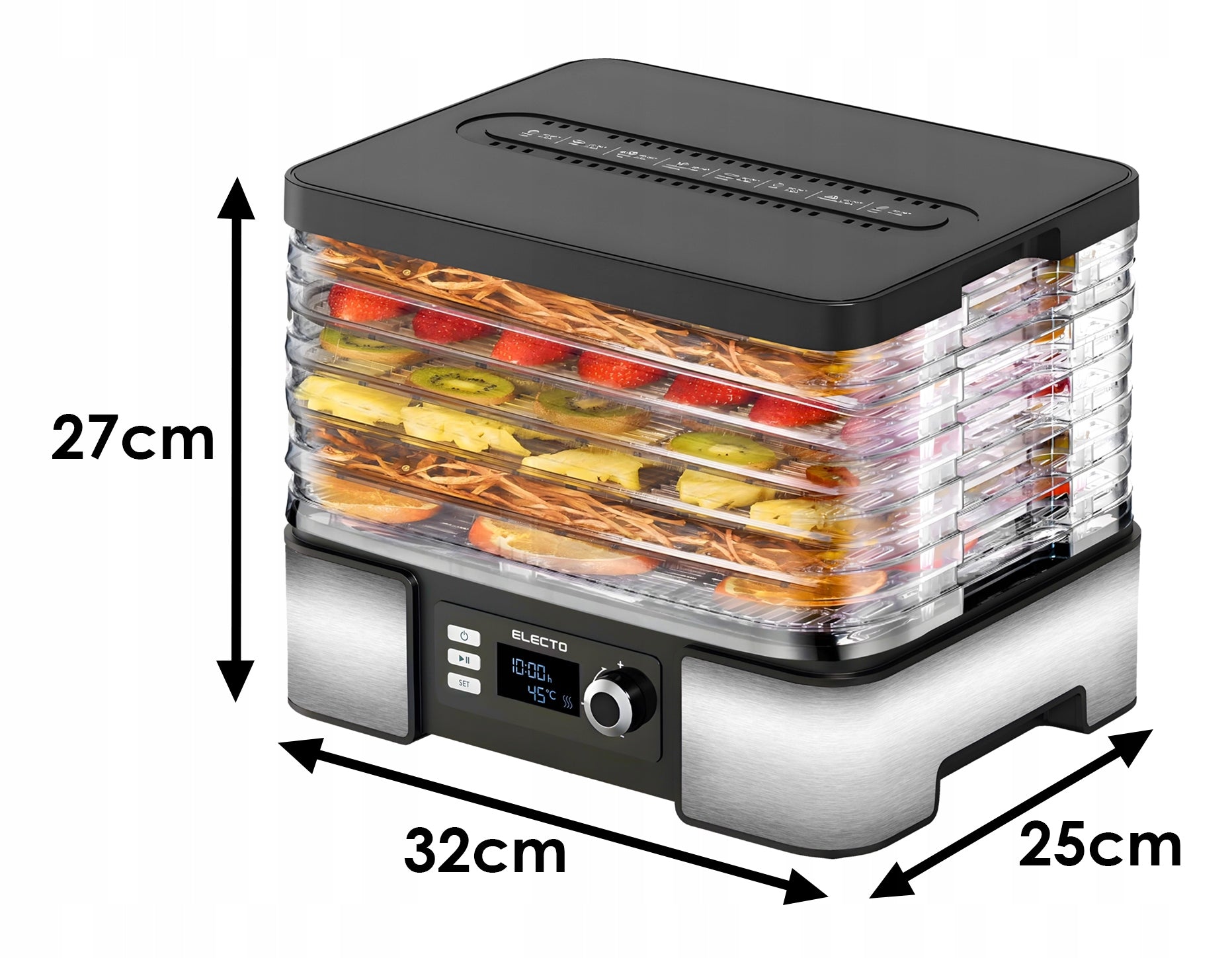 Electo DryMaster Pro – Suszarka do żywności XXL 15L