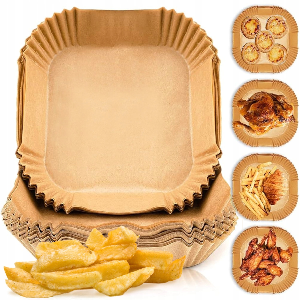 ELECTO Wkłady do Air Fryer 100sztuk