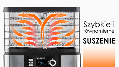 Electo DryMaster Pro – Suszarka do żywności XXL 15L